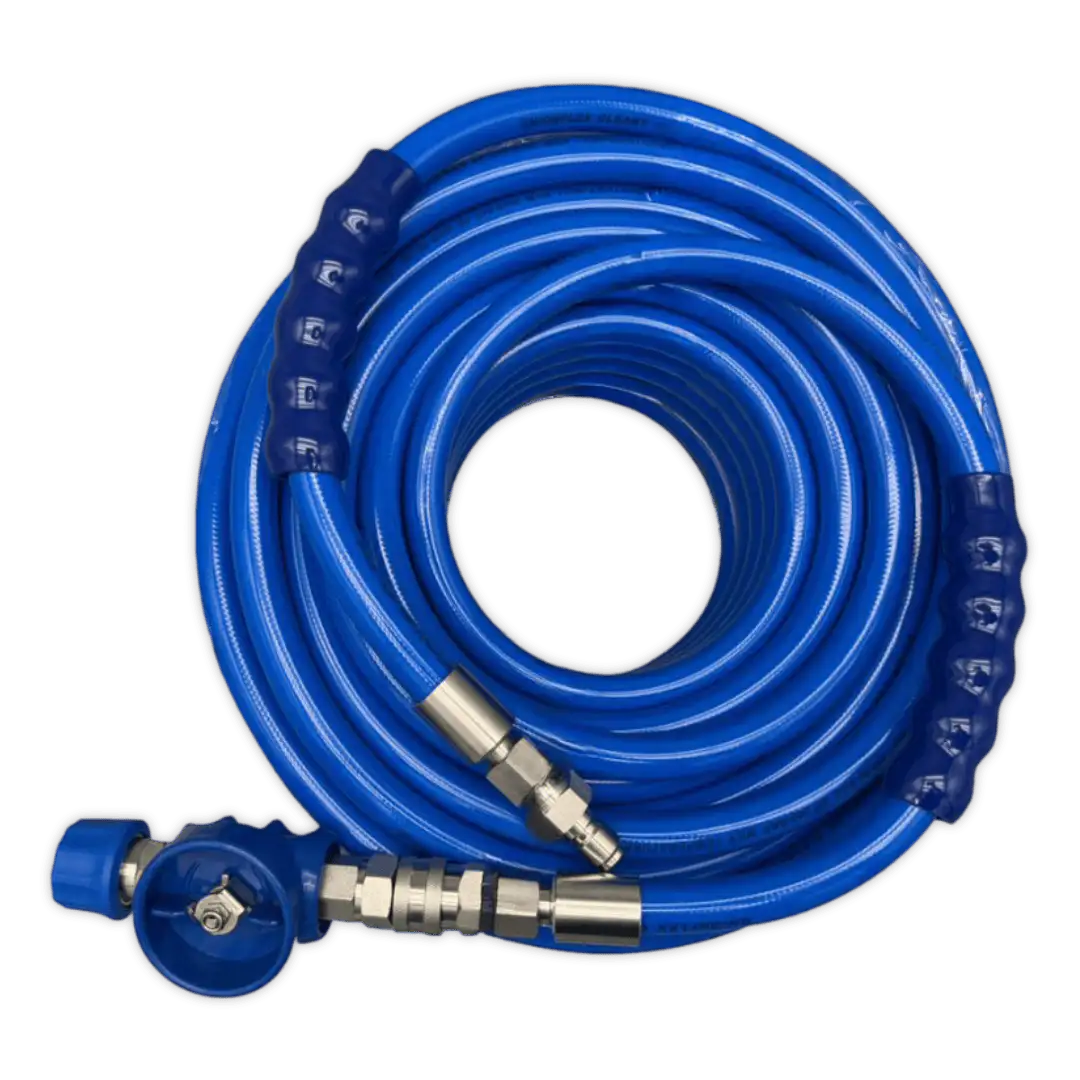 Versatile multi-purpose food processing hose designed for production lines. 4-layer construction with wide temperature tolerance and reliable pressure ratings.